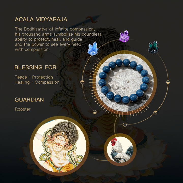 Gelang Pelindung Acala Kyanite Biru