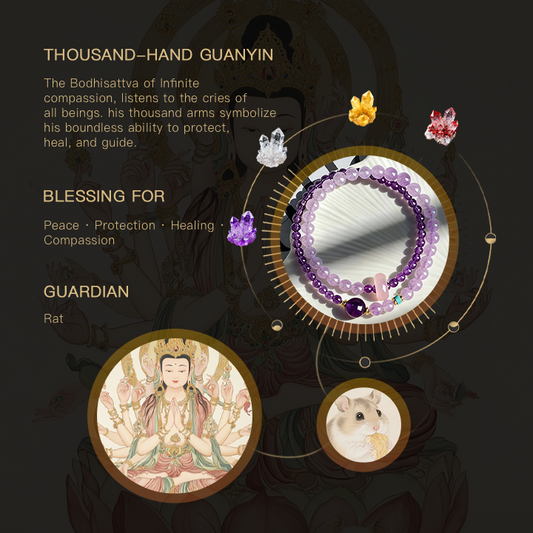 Gelang Avalokite Penjaga Cinta Amethyst